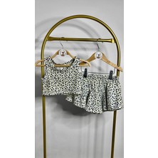 Little Bambi Store Şortlu Etek Crop Takım