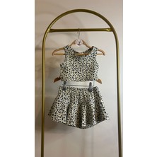 Little Bambi Store Şortlu Etek Crop Takım