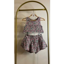 Little Bambi Store Şortlu Etek Crop Takım