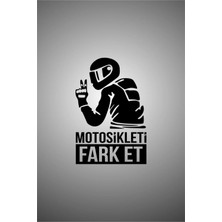 Laputa Tükkan Motosikleti Fark Et Oto Araba Cam Motosiklet Sticker 15 x 10 cm