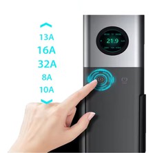 Hıcı Elektrikli Araç Şarj Istasyonu Wifi Aplikasyonlu Type2 3,5KW-7KW-11KW-22KW Dönüştürücü ve Çanta Hediyeli