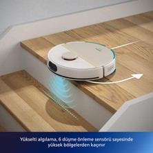 Philips 7000 Serisi Aqua Islak ve Kuru Temizlik Robotu, Güçlü 5200 Mah Li-Ion PIL,5000 Pa Emiş Gücü, 360 Lazer Navigasyon, EPA11 Filtre, Homerun Mobil Uygulaması, Luciole Lambader Hediye