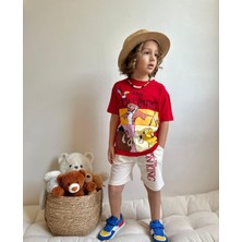 Sacro Kids Disney Lion King Karakter Desenli Şort T-Shirt Erkek Çocuk Takım