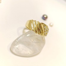 Altın Ofisi Taşlı Yüzük 14 Ayar Altın Hd Videolu