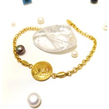 Reşat Çeyrek Altınlı Bileklik 22 Ayar ve Zincir 14 Ayar Altın HD VİDEOLU