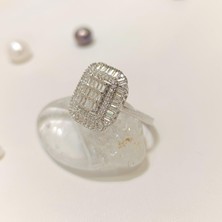 Altın Ofisi Baget Taşlı Yüzük 14 Ayar Altın Hd Videolu