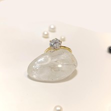 Altın Ofisi Tek Taş Yüzük 14 Ayar Altın Hd Videolu