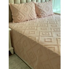 Tly Home Textiles Tly Ikea Model Pudra Renk Çift Kişilik Yatak Örtüsü