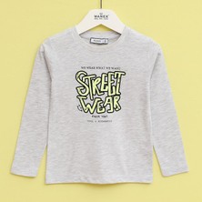 Wanex Erkek Çocuk Uzun Kol Ince Tişört - 16780 - Melanj