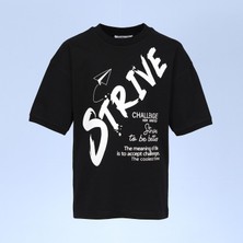 Wanex Erkek Çocuk Kısa Kol Tişört - 16864 - Siyah