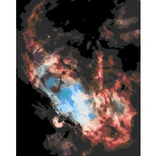 Womb Hobby Nebula Sayılarla Boyama Seti 40X50 cm (Tuvale Gerili)