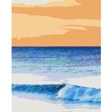 Womb Hobby Okyanus Esintisi Sayılarla Boyama Seti 40X50 cm (Tuvale Gerili)