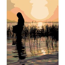 Womb Hobby Sazlıklar Sayılarla Boyama Seti 40X50 cm (Tuvale Gerili)