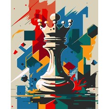 Womb Hobby Şah Boyama Seti 40X50 cm (Tuvale Gerili)