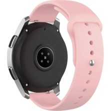 Cover Center Samsung Galaxy Watch Active 2  40 44MM Uyumlu  Kayış Renkli Jel Silikon Kordon 20MM