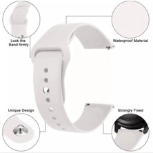 Cover Center Samsung Galaxy Watch Active 2  40 44MM Uyumlu  Kayış Renkli Jel Silikon Kordon 20MM
