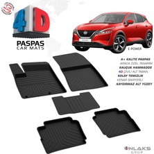 RK Carshop Nissan Qashqai 3 E-Power Ferrous 4d Havuzlu Kauçuk Paspas 2021 ve Üstü