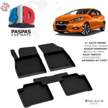 RK Carshop Nissan Micra (K14) Ferrous 4d Havuzlu Kauçuk Paspas 2016 ve Üstü