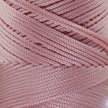 Premium 100 gr Polyester Makrome Ipi Pudra Pembe 2mm - 120 M Supla Ip ve Çanta Ipliği