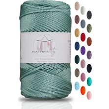 Premium 100 gr Polyester Makrome Ipi Çağla Yeşili 2mm - 120 M Supla Ip ve Çanta Ipliği