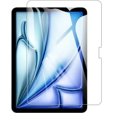 TEKNETSTORE Apple Ipad Air 6 11 Inç 2024 M2 Çip Uyumlu Kılıf Silikon Koruyucu + Ekran Koruyucu + Kalem