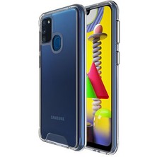 Techno Guru Samsung Galaxy M30S Ultra Koruma Sağlayan Sert ve Şeffaf Gard Premium Silikon Kılıf