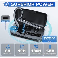 Good Shop Kablosuz Bluetooth Kulaklık 51 Eller Serbest Enc Çağrı Gürültü Azaltma Sürüş Tek Kulak Iş Kulaklıkları (Yurt Dışından)