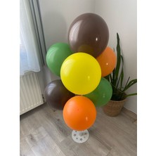 Funi Parti Malzemeleri Safari Renkler Balon 7li Seti