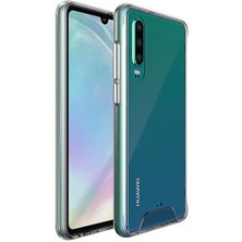 Techno Guru Huawei P30 Ultra Koruma Sağlayan Sert ve Şeffaf Gard Premium Silikon Kılıf