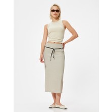 Koton Midi Boy Kalem Etek Kemer Detaylı