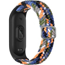 Fibaks Xiaomi Mi Band Uyumlu Hasır Örgü Kumaş Kordon Kayış Bileklik