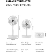 Megamus  F-06 Ayarlanabilir Sessiz Mini Fan Vantilatör Masa Fan