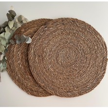 Hbs Art Design Hasır Jüt 2'li Set Amerikan Servis 35 cm Çap Supla