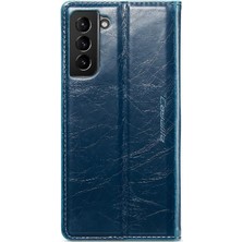 SZY Market Samsung Galaxy S22 Artı Çılgın At Pu Deri Retro Cüzdan Için Flip Case (Yurt Dışından)