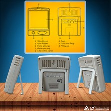 Sevgift Az 87791 Alarmlı Sıcaklık ve Nem Ölçer | Dewpoint Göstergeli