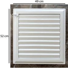 Ubm 49X52 Banyo Wc Havalandırma Menfezi Yapışkanlı (Cam Menfez)