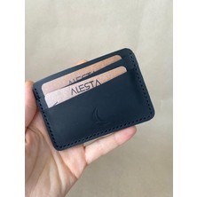 Alesta Leather El Yapımı Hakiki Deri Minimal Kartlık/Mini Cüzdan