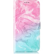 SZY Market Xiaomi 12 Pro Için Flip Case Kart Yuvaları Tutucu Manyetik Mermer Desen Tam (Yurt Dışından)