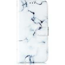 SZY Market Huawei Y7P Pu Deri Cüzdan Için Flip Case Tam Koruma Mermer Desen (Yurt Dışından)