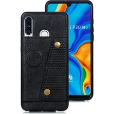 SZY Market Huawei P30 Lite Buit Için Cüzdan Kılıf Demir Darbeye Dayanıklı Koruyucu Cüzdan (Yurt Dışından)