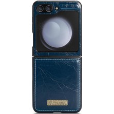 SZY Market Samsung Galaxy Z Flip 5 5g Için Flip Case Kart Tutucu Kickstand Çılgın Pu (Yurt Dışından)