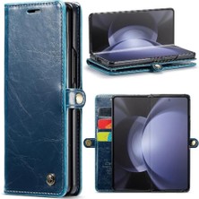 SZY Market Samsung Galaxy Z Için Flip Case Fold 5 5g Kickstand Kart Tutucu Manyetik (Yurt Dışından)