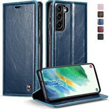 SZY Market Samsung Galaxy S21 Fe Kart Tutucu Kickstand Manyetik Pu Için Flip Case (Yurt Dışından)