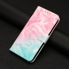 SZY Market Samsung Galaxy S22 5g Için Flip Case Mermer Desen Manyetik Kart Yuvaları Pu (Yurt Dışından)