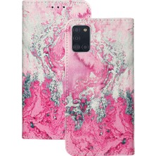 SZY Market Samsung Galaxy Flip Mermer Desen Pu Deri Cüzdan Tam Için Flip Case (Yurt Dışından)