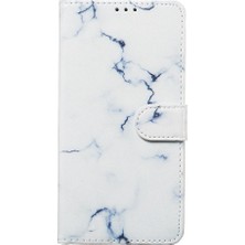 SZY Market Samsung Galaxy A60 Mermer Desen Pu Deri Cüzdan Kart Için Flip Case (Yurt Dışından)