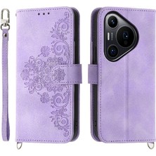 SZY Market Huawei Pura 70 Pro Çoklu Kredi Kartı Yuvaları Bileklik Için Flip Case (Yurt Dışından)