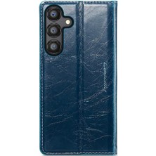 SZY Market Samsung Galaxy Flip 5g Için Flip Case Çılgın At Pu Deri Retro Cüzdan (Yurt Dışından)