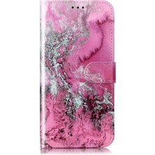 SZY Market Samsung Galaxy A25 5g Için Flip Case Mermer Desen Pu Deri Cüzdan Tam (Yurt Dışından)