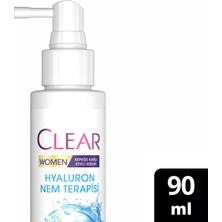 Clear Women Kepeğe Karşı Etkili Saç Bakım Serumu Hyaluron Nem Terapisi 90 ml